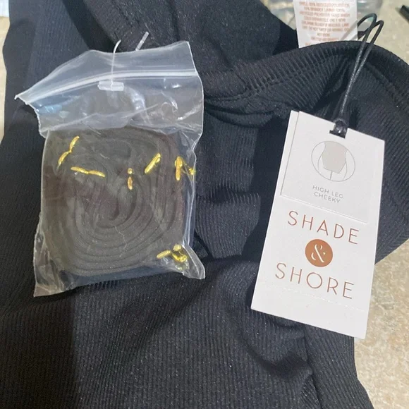 Shade & Shore Black Strapless One Piece - Picture 2 of 5